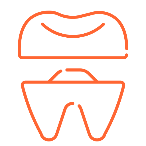 Icon of a dental mouthguard above a retainer, symbolizing orthodontic protection