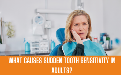 What causes sudden tooth sensitivity in adults?