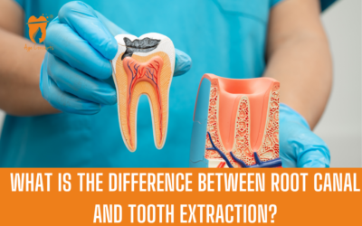 What is the difference between root canal and tooth extraction?